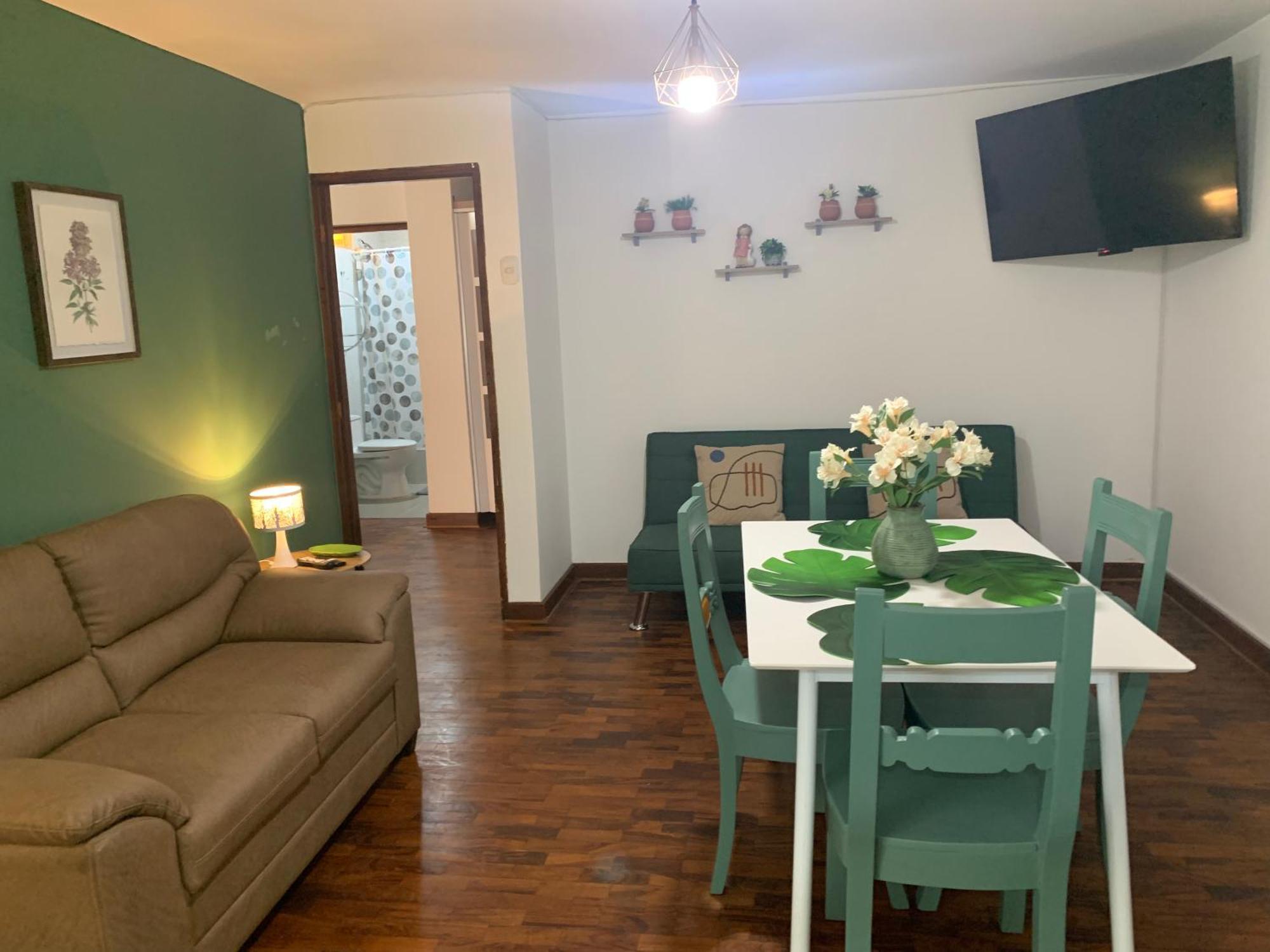 Apartamento Lindo Depa San Miguel, 3camas, Wifi, Terraza.
